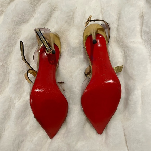 Rare Christian louboutin clear/gold 39 - Picture 11 of 11